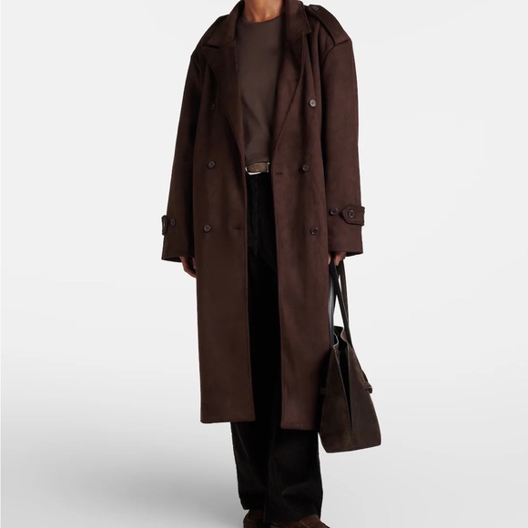 Frankie Shop Pembroke suede trench coat - Picture 6 of 7